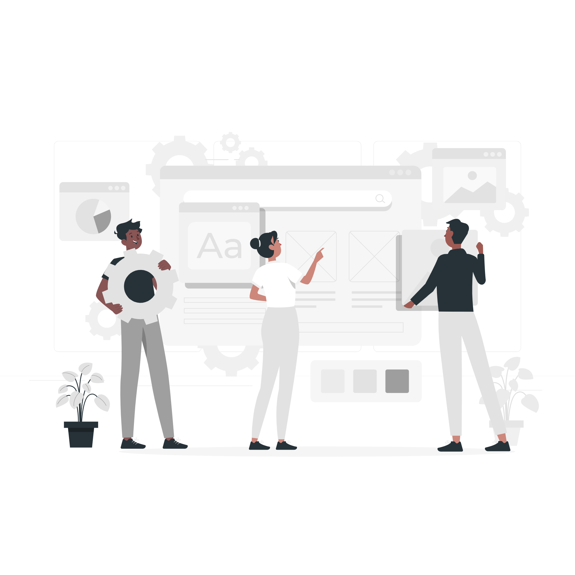 Illustration de design web